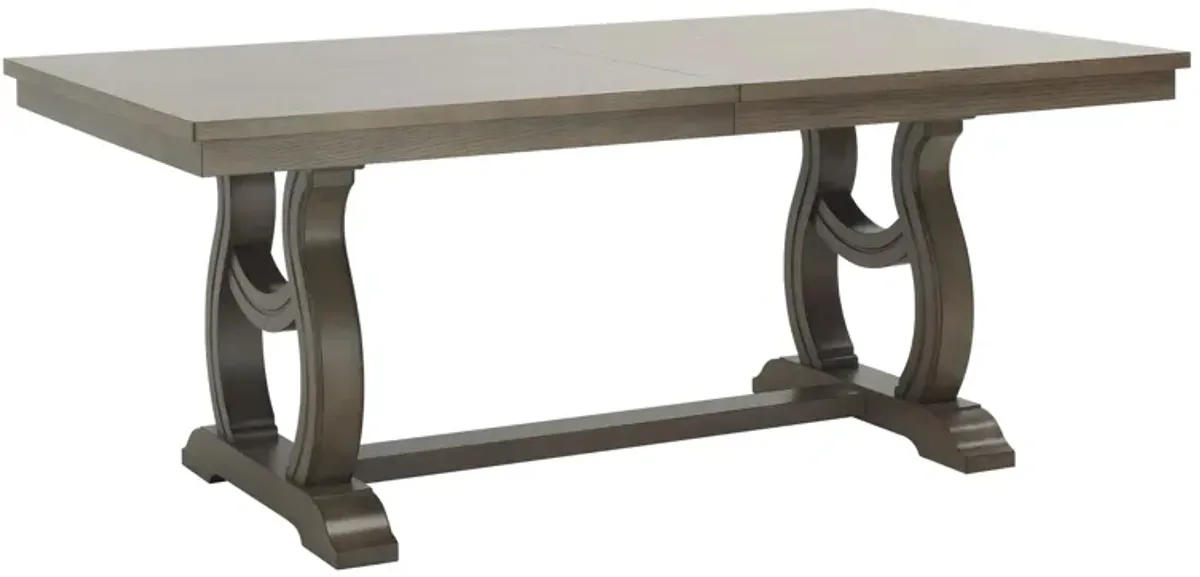 Lorient Dining Table W/ Leaf in Light Brown by Homelegance