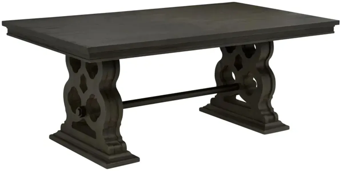 Belmore Dining Table W/Leaf in Gray / Espresso by Homelegance