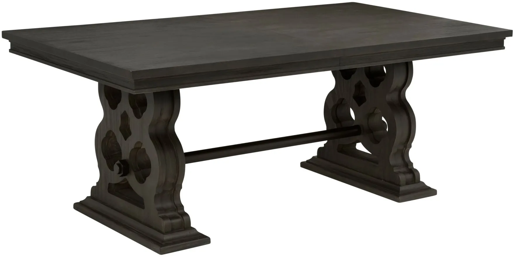 Belmore Dining Table W/Leaf in Gray / Espresso by Homelegance