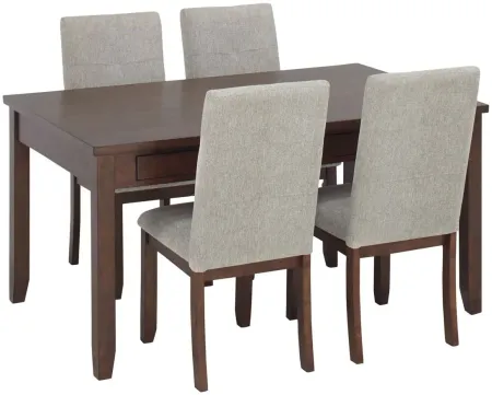 Saunders 5-pc. Dining Set in Cherry by Bellanest