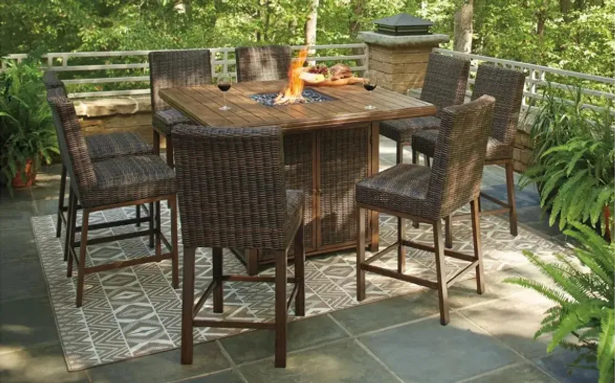 Paradise Trail Outdoor Dining Set -9-pc..