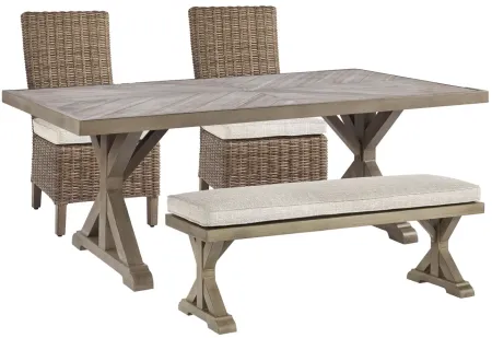 Beachcroft 4-pc. Outdoor Dining Set in Brown by Ashley Furniture