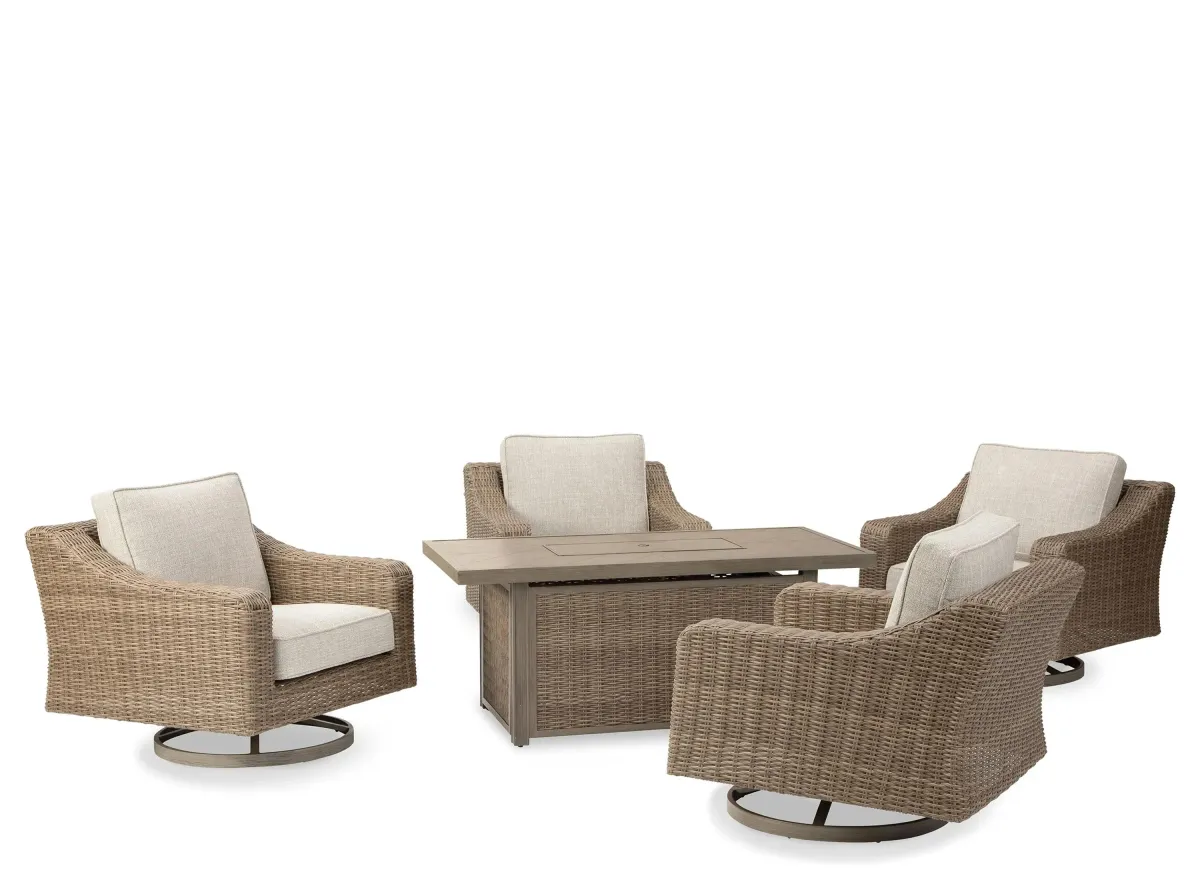 Beachcroft Outdoor Set 5-pc. in Brown by Ashley Furniture