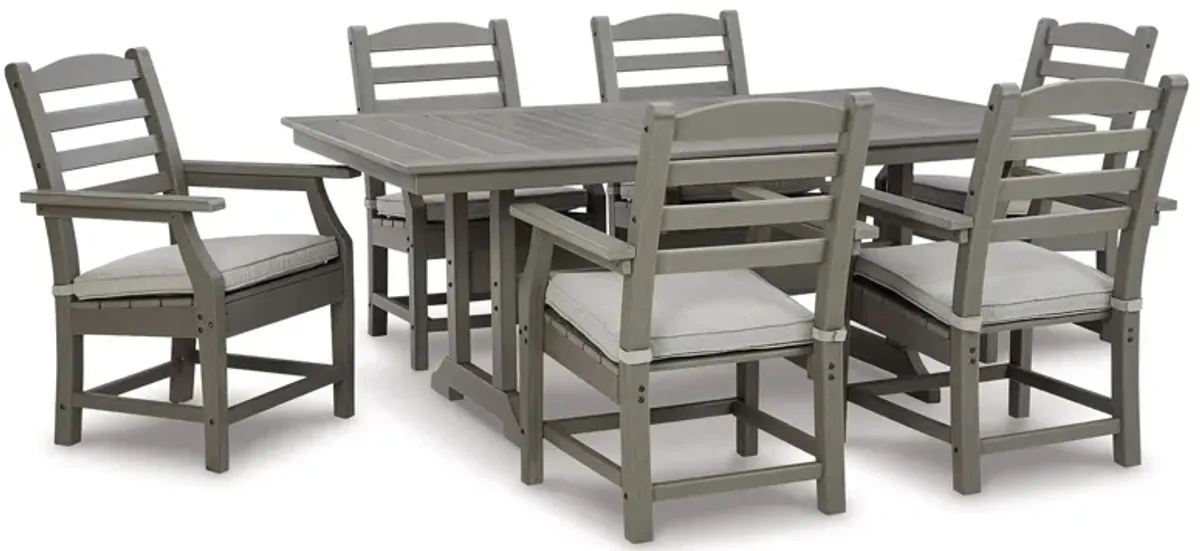 Visola 7-pc. Outdoor Dining Set in Gray by Ashley Furniture