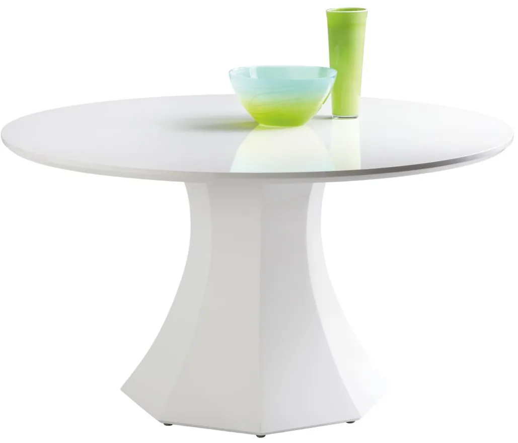 Sanara 55" Dining Table in White by Sunpan