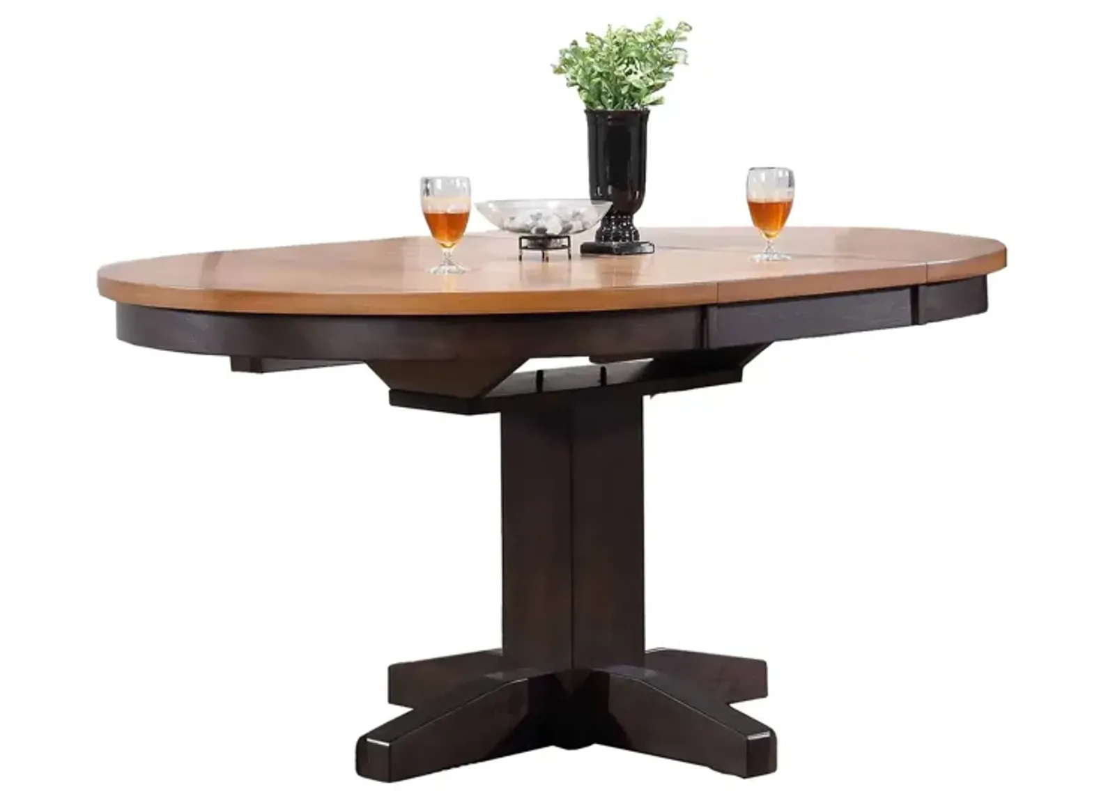 Choices Round Dining Table in Black by ECI