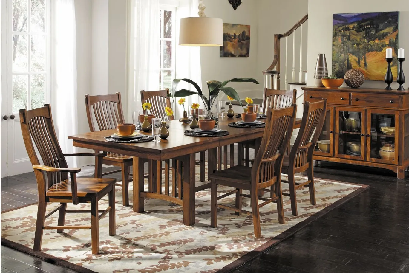 Laurelhurst Dining Table w/ Leaf in Oak by A-America