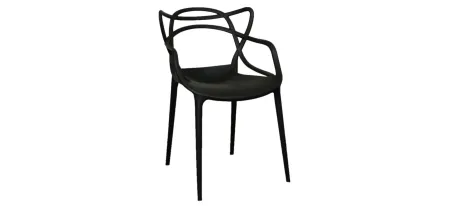 Russell Dining Armchair in Black by New Pacific Direct