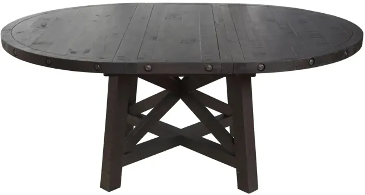 Zabela Round Dining Table w/ Leaf