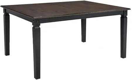 Glennwood Dining Table in Rubbed Black/Charcoal by Intercon