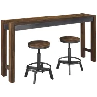 Torjin 3-pc. Counter-Height Dining Set in Brown/Gray by Ashley Furniture