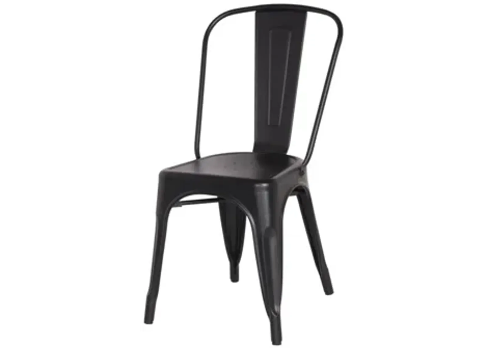 Metropolis Dining Chair: Set of 4 in Frosted Black by New Pacific Direct