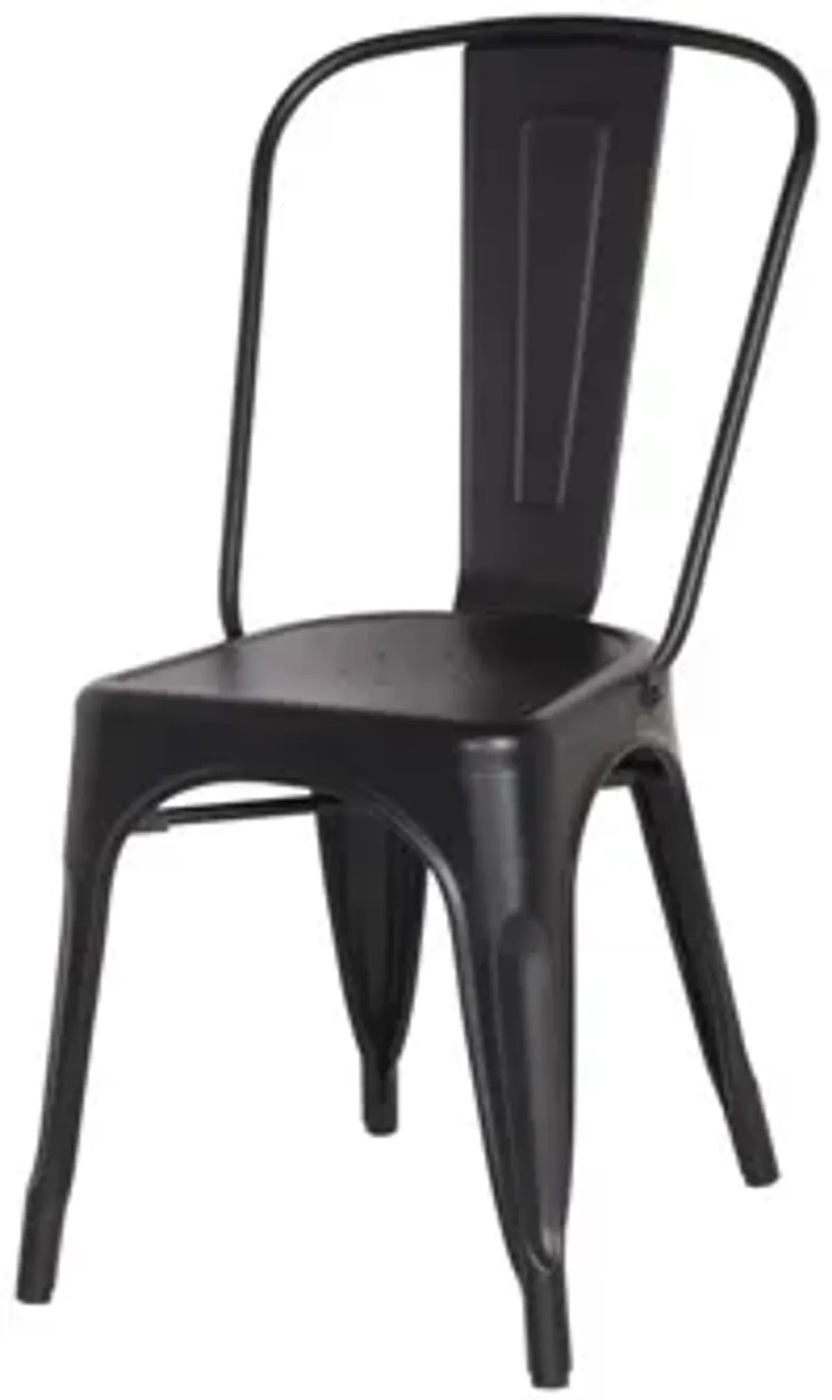 Metropolis Dining Chair: Set of 4 in Frosted Black by New Pacific Direct