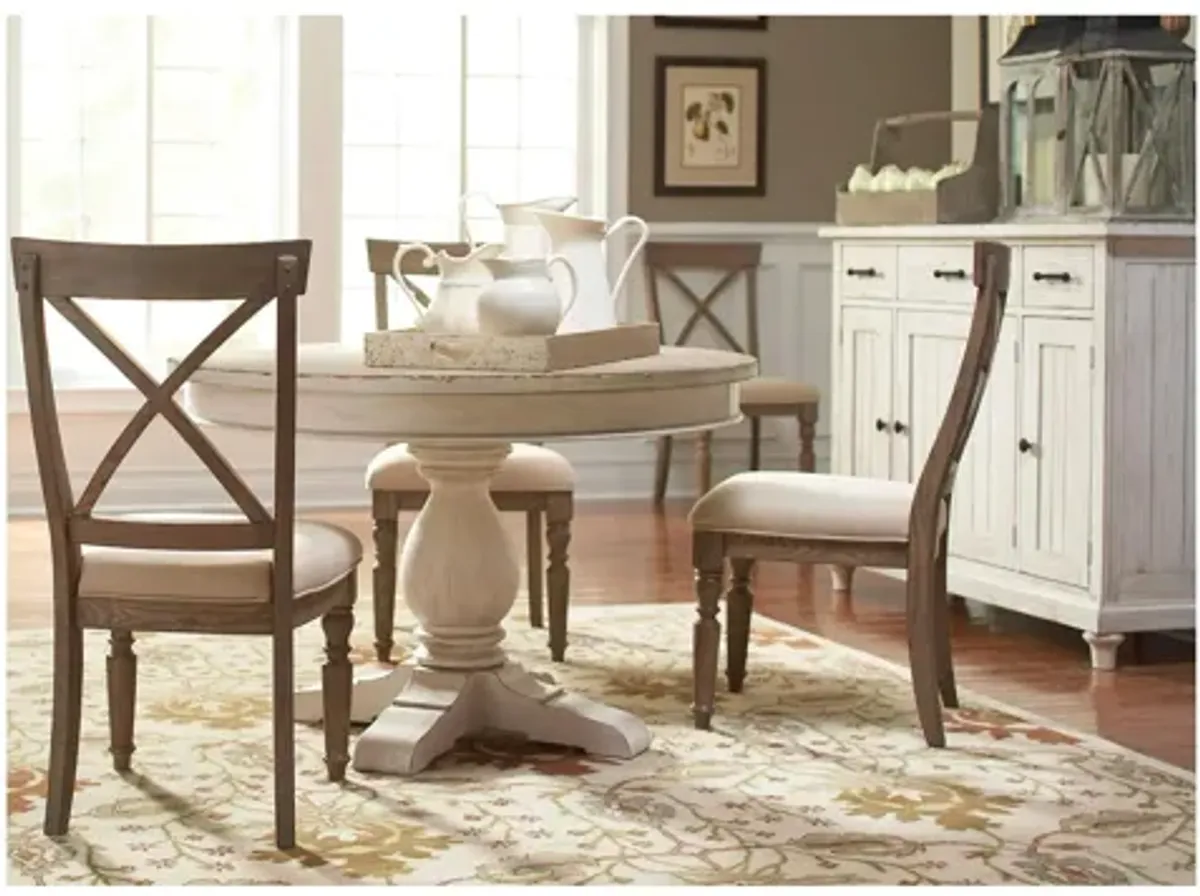 Aberdeen Round Dining Table w/ Leaf