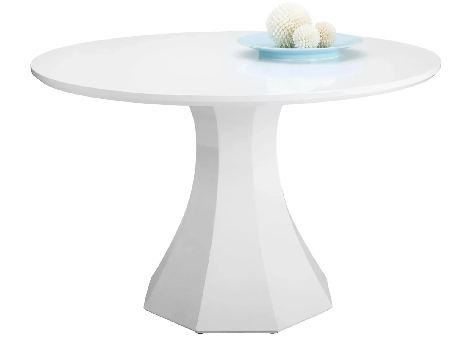 Sanara Dining Table in White by Sunpan