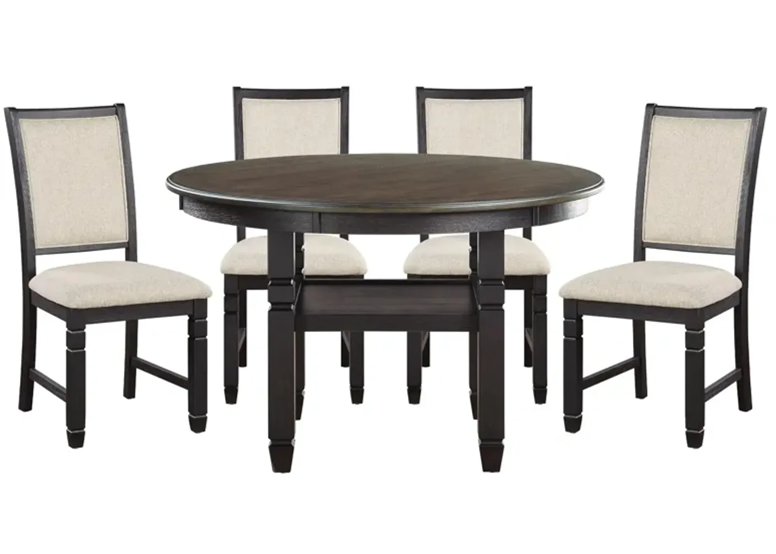 Arlana 5-pc Dining Set in Black by Homelegance