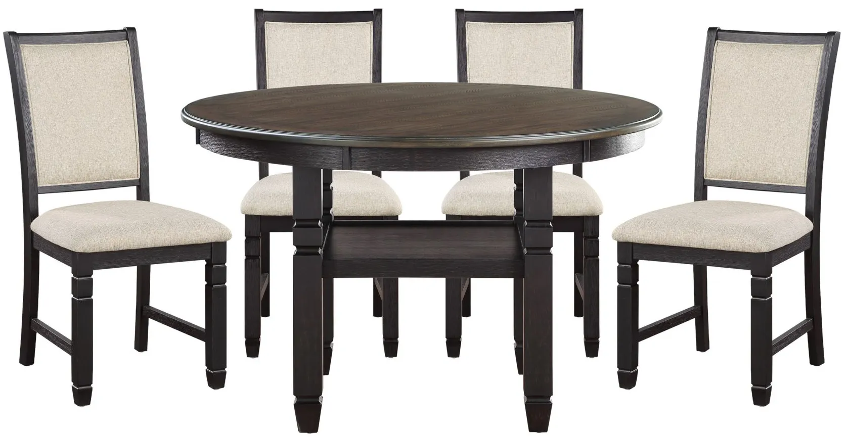 Arlana 5-pc. Dining Set in Black by Homelegance