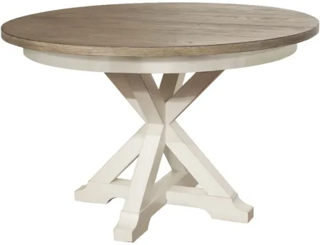Myra Dining Table w/ Leaf in Natural/Paperwhite by Riverside Furniture