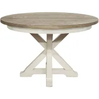 Myra Dining Table w/ Leaf in Natural/Paperwhite by Riverside Furniture