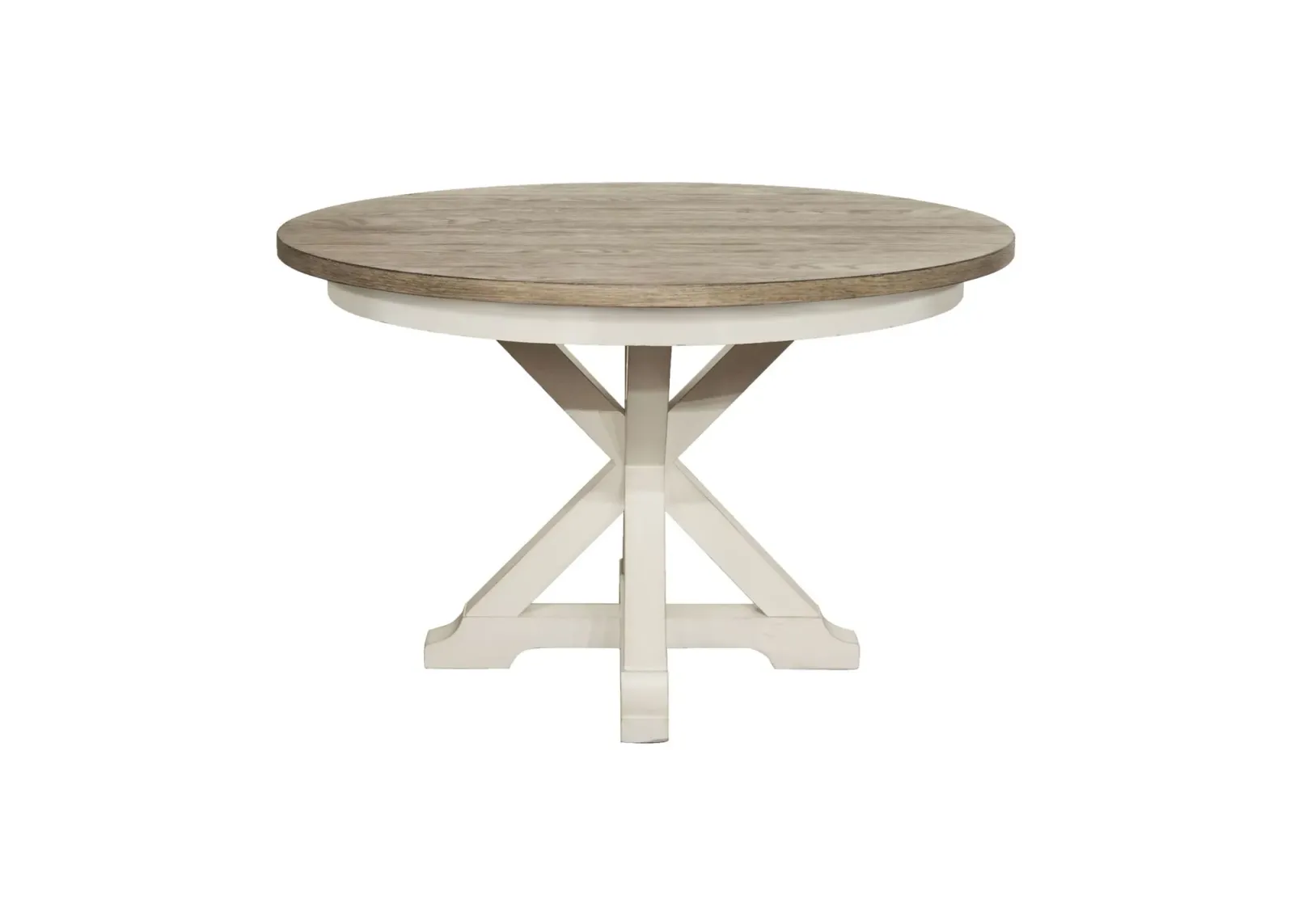 Myra Dining Table w/ Leaf in Natural/Paperwhite by Riverside Furniture