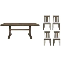 Quincy 5-pc. Dining Set in Brownish Khaki by Crown Mark