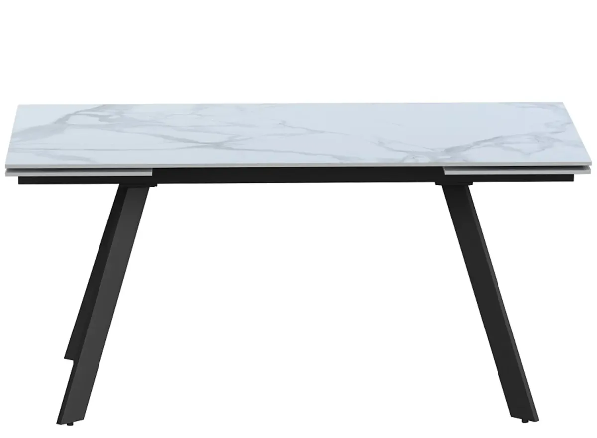 Alexis Dining Table in Gray by Chintaly Imports