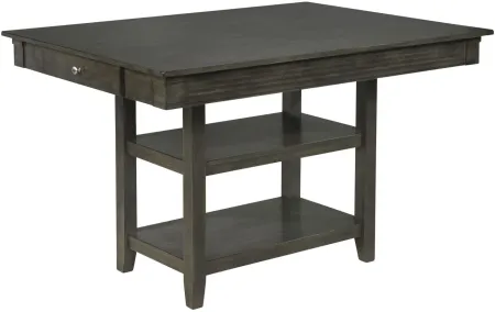 Nina Counter-Height Dining Table in Gray by Crown Mark