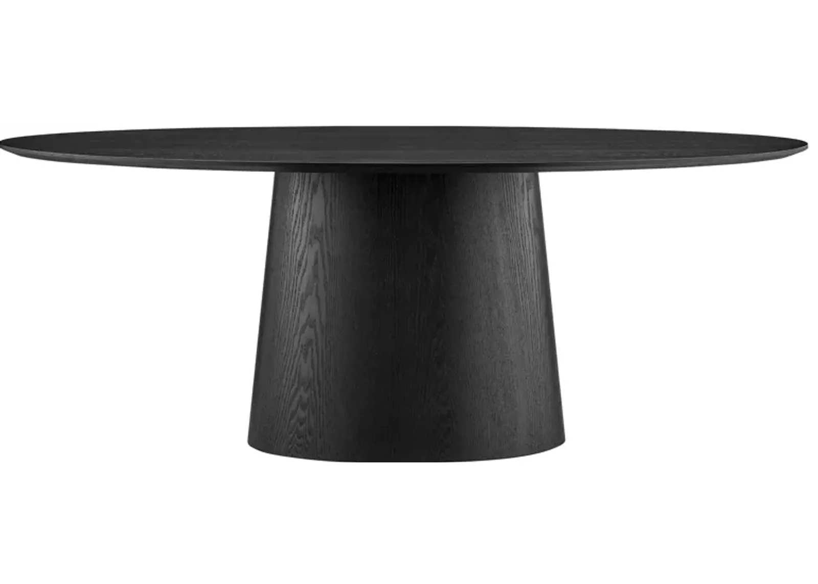 Deodat Oval Table in Black by EuroStyle