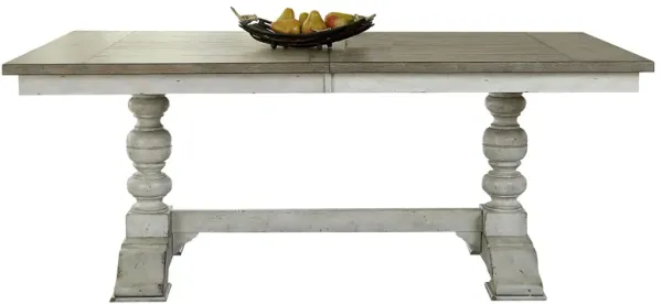 Heywood Trestle Dining Table w/ Leaf