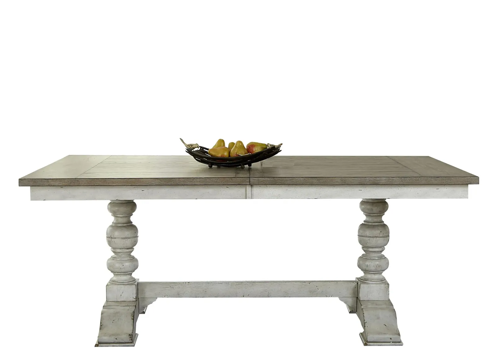 Heywood Trestle Dining Table w/ Leaf in White by Liberty Furniture