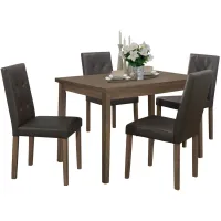 Newton 5-pc. Dining Set in Walnut by Homelegance