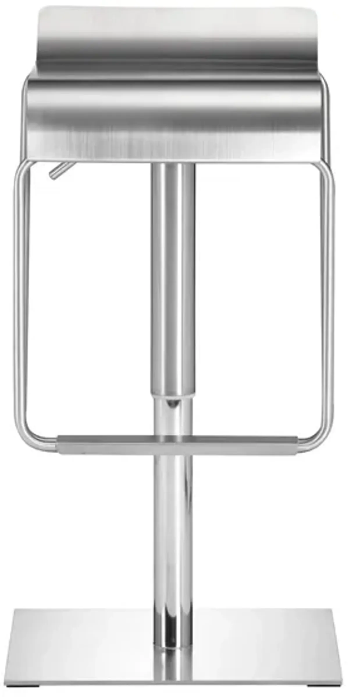 Dazzer Bar Stool in Silver by Zuo Modern