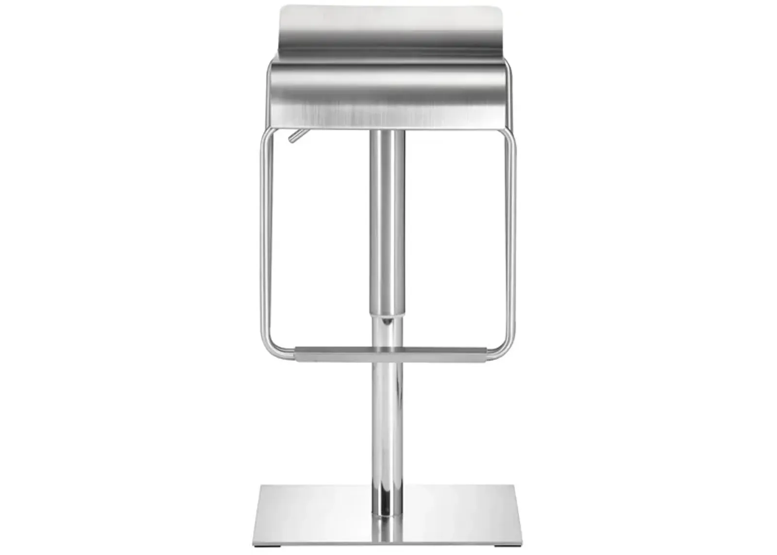 Dazzer Bar Stool in Silver by Zuo Modern