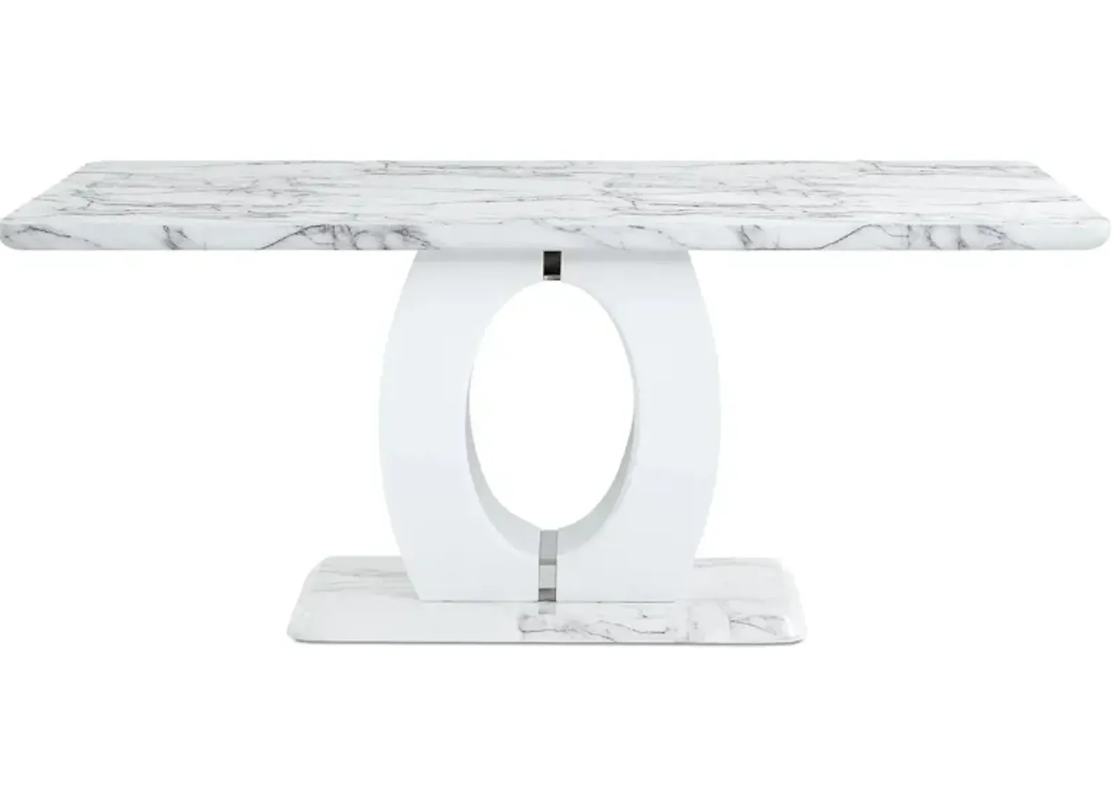 Elevate Dining Table in White Marble by Global Furniture Furniture USA