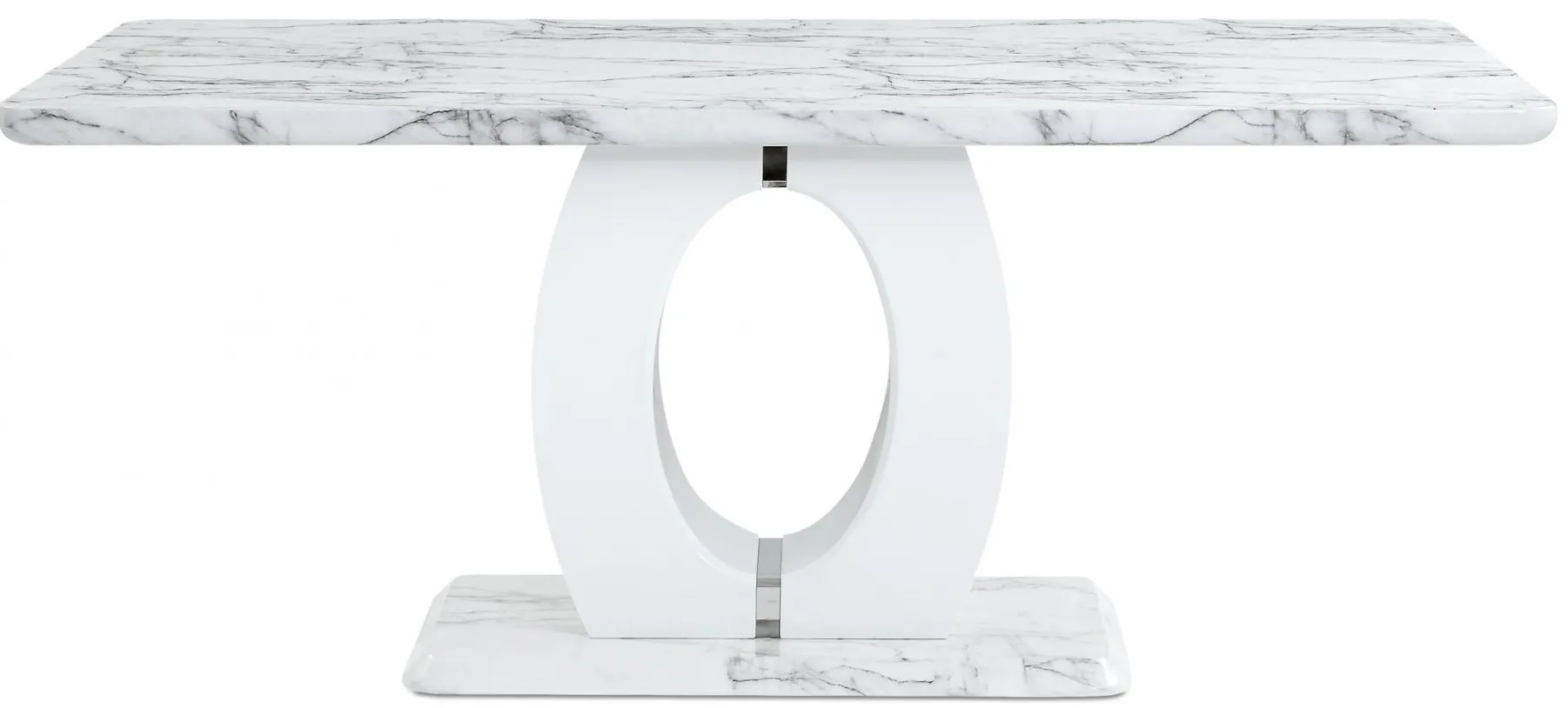 Elevate Dining Table in White Marble by Global Furniture Furniture USA