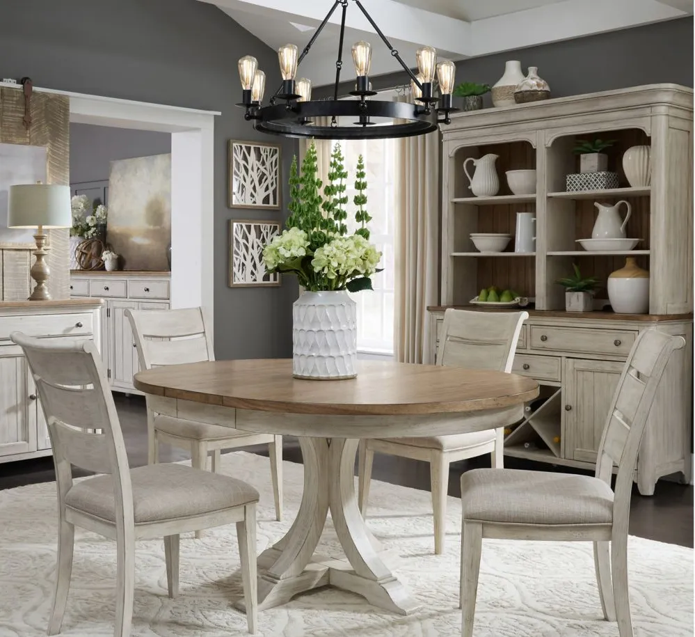 Farmhouse Reimagined 5-pc. Dining Set in White by Liberty Furniture