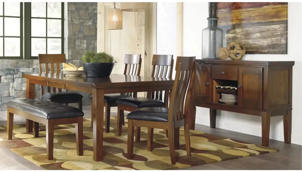 Fowler 6-pc. Dining Set in Medium Brown by Ashley Furniture