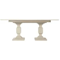 East Hampton Dining Table in Cerused Linen by Bernhardt