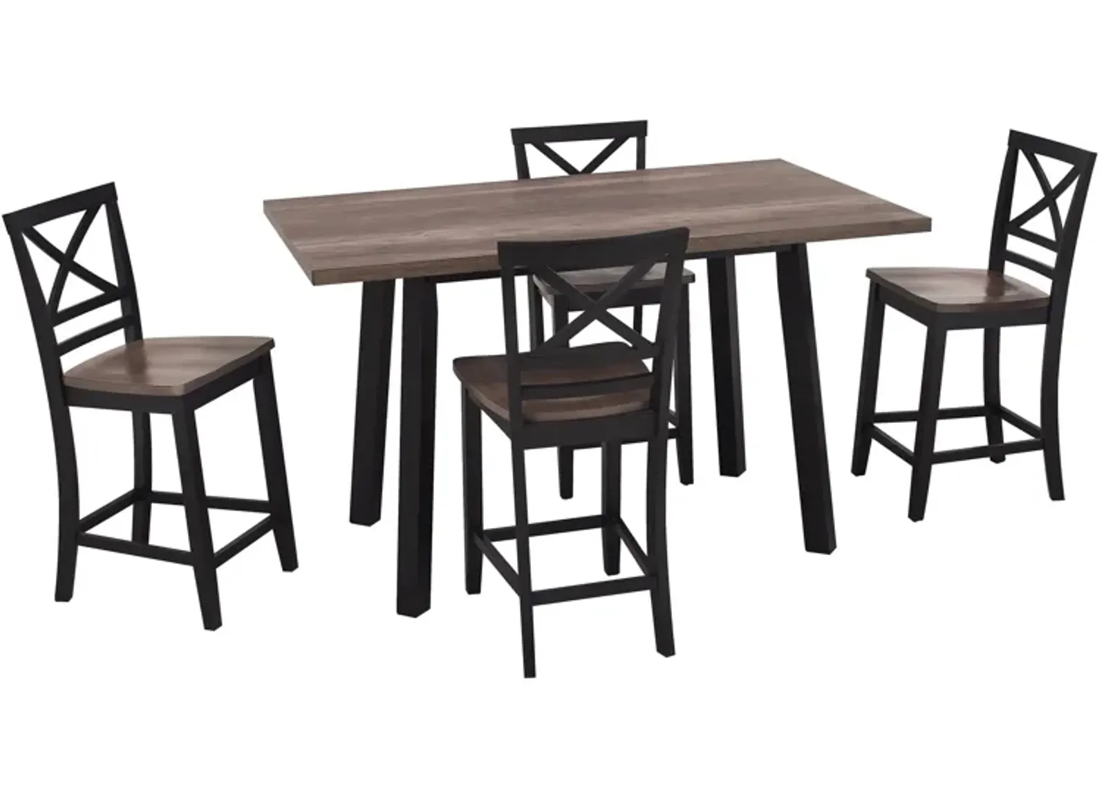 Harper 5-pc. Dining Set in Two-Tone by Davis Intl.