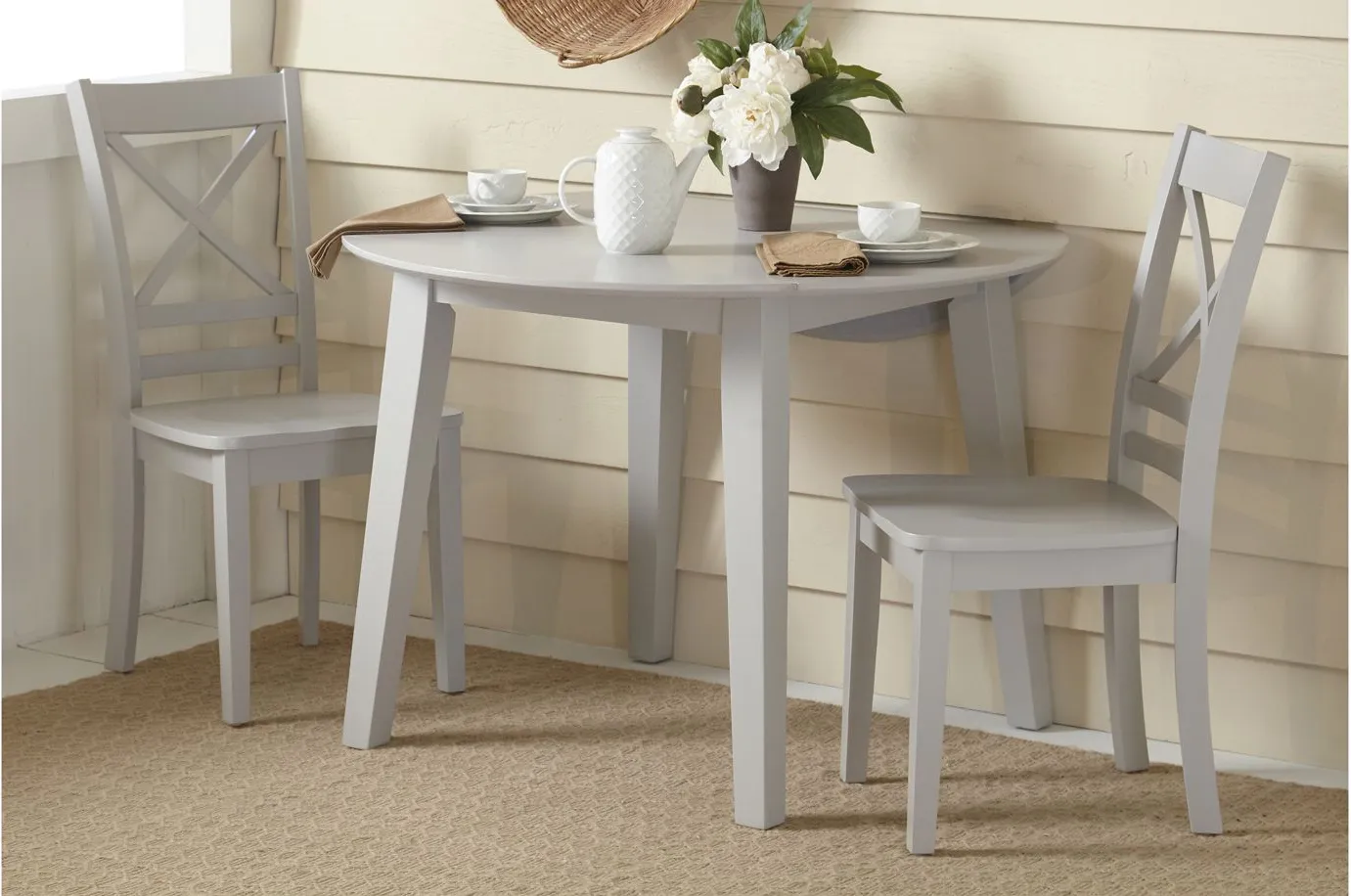 Simplicity 3-pc. Dining Set in Dove by Jofran