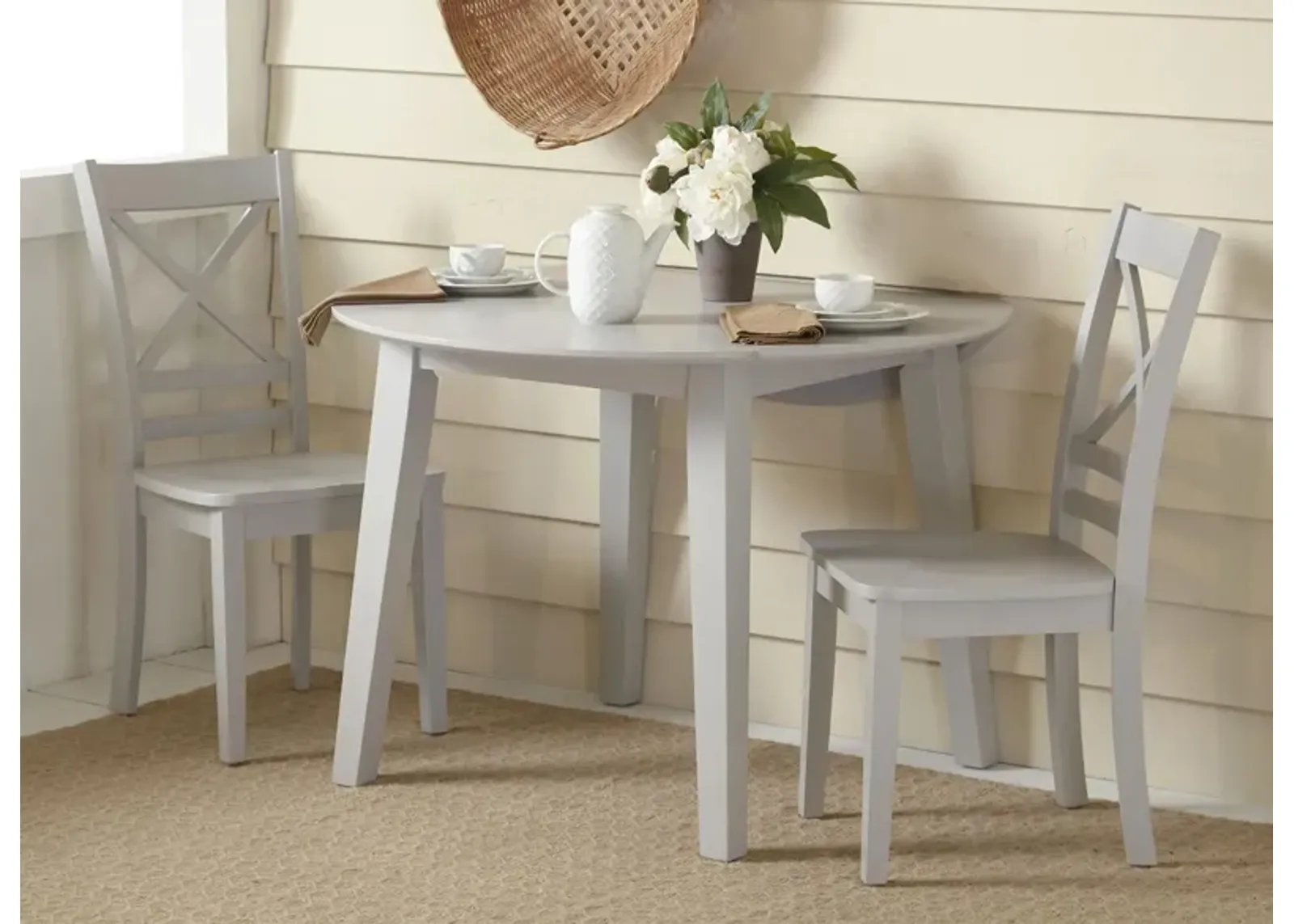 Simplicity 3-pc. Dining Set in Dove by Jofran