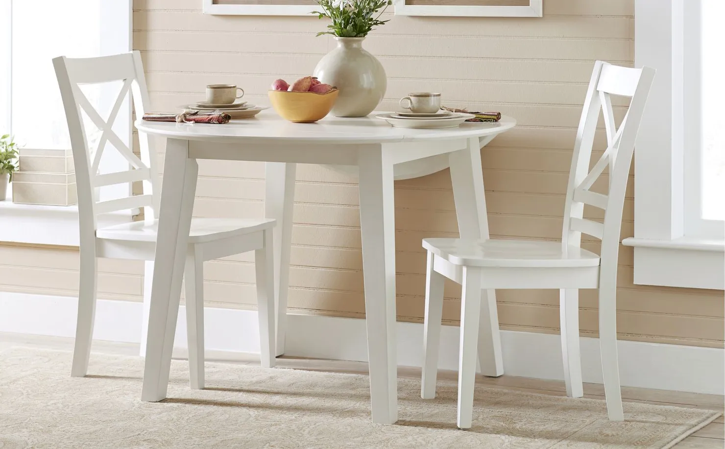 Simplicity 3-pc. Dining Set in Paperwhite by Jofran