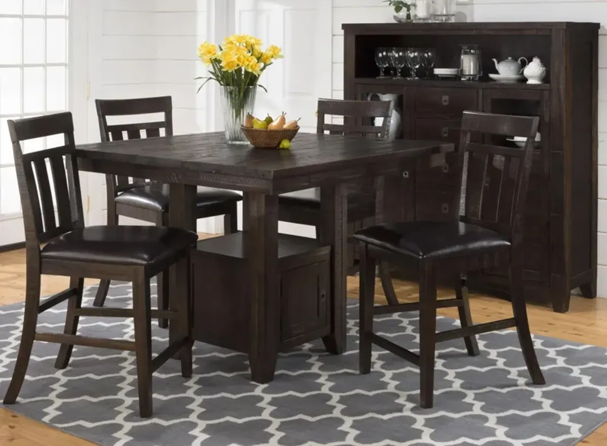 Kona Grove 5-pc. Counter-Height Dining Set in Deep Chocolate by Jofran