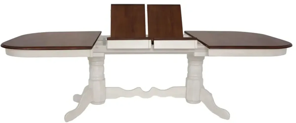 Fenway Double Pedestal Dining Table w/ Leaves