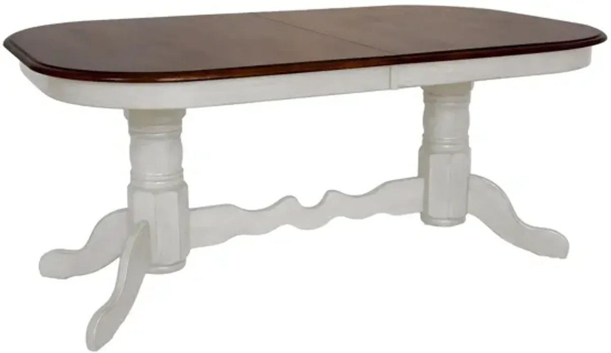 Fenway Double Pedestal Dining Table w/ Leaves