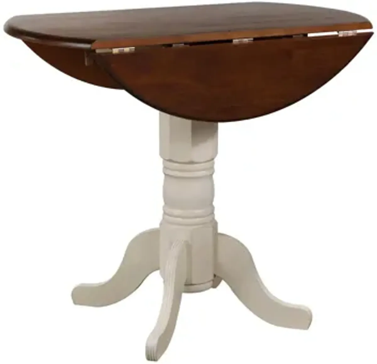 Fenway Round Drop Leaf Bar-Height Dining Table