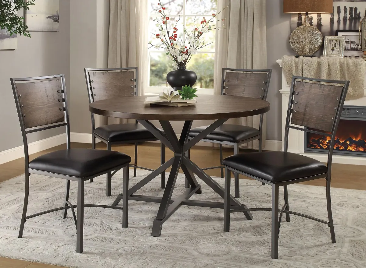 Crawford 5-pc Dining Set in Light Oak by Homelegance