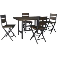 Stoddard 5-pc. Counter-Height Dining Set in Medium Brown by Ashley Furniture