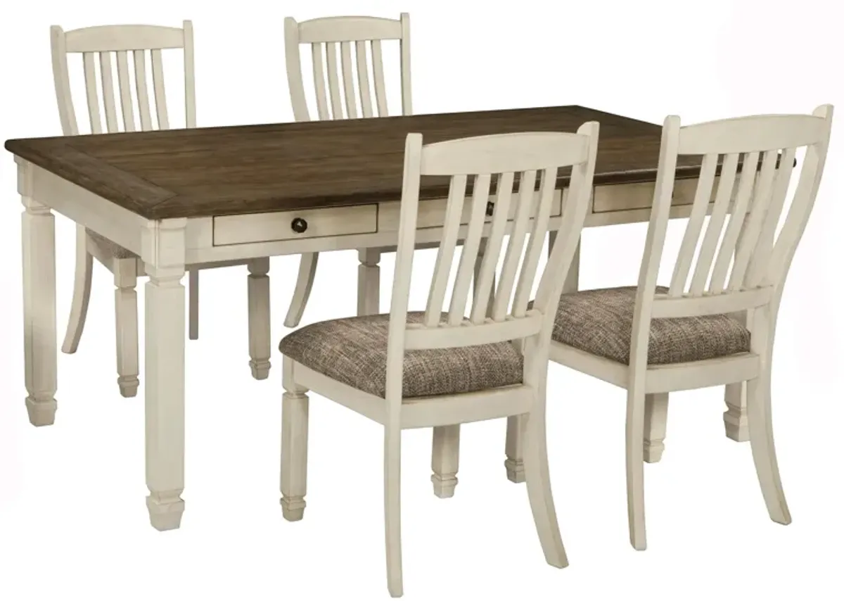 Aspen 5-pc. Dining Set in Light Brown / Antique White by Ashley Furniture