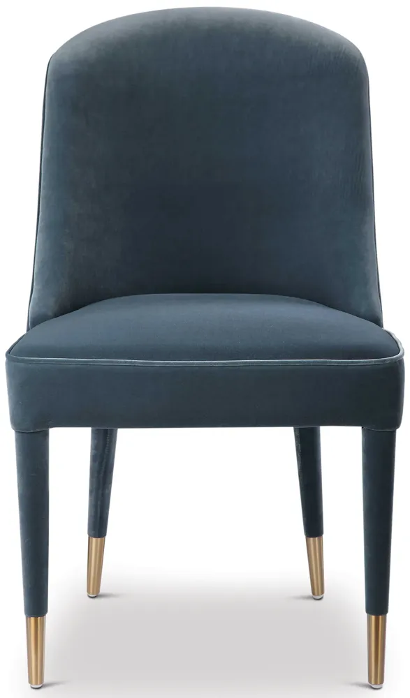 Brie Blue Armless Chair